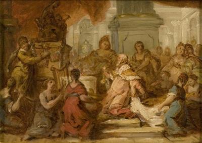 Nicolas Vleughels Nicolas VLEUGHELS  The Idolatry of Solomon China oil painting art